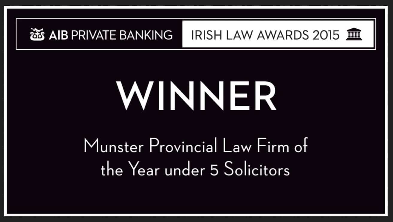 Winner Munster Provincial Law Firm 2015