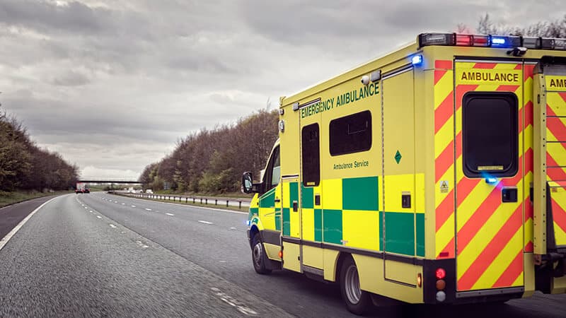 ambulance Ambulance on a road in Ireland