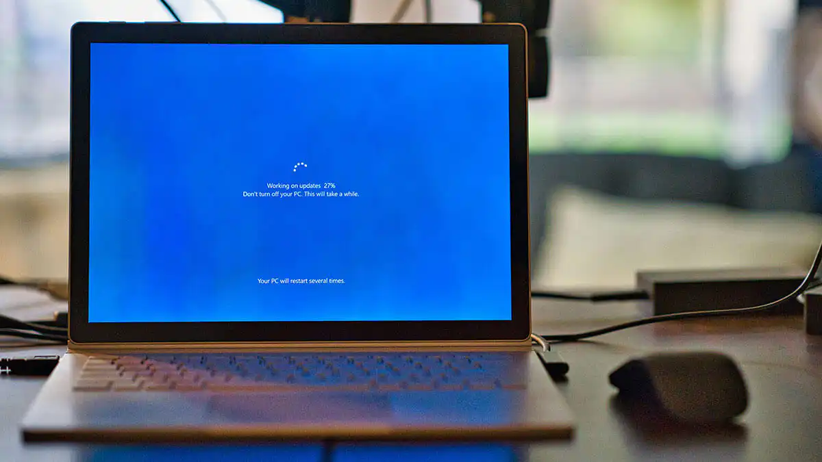 system-update System update on a laptop device